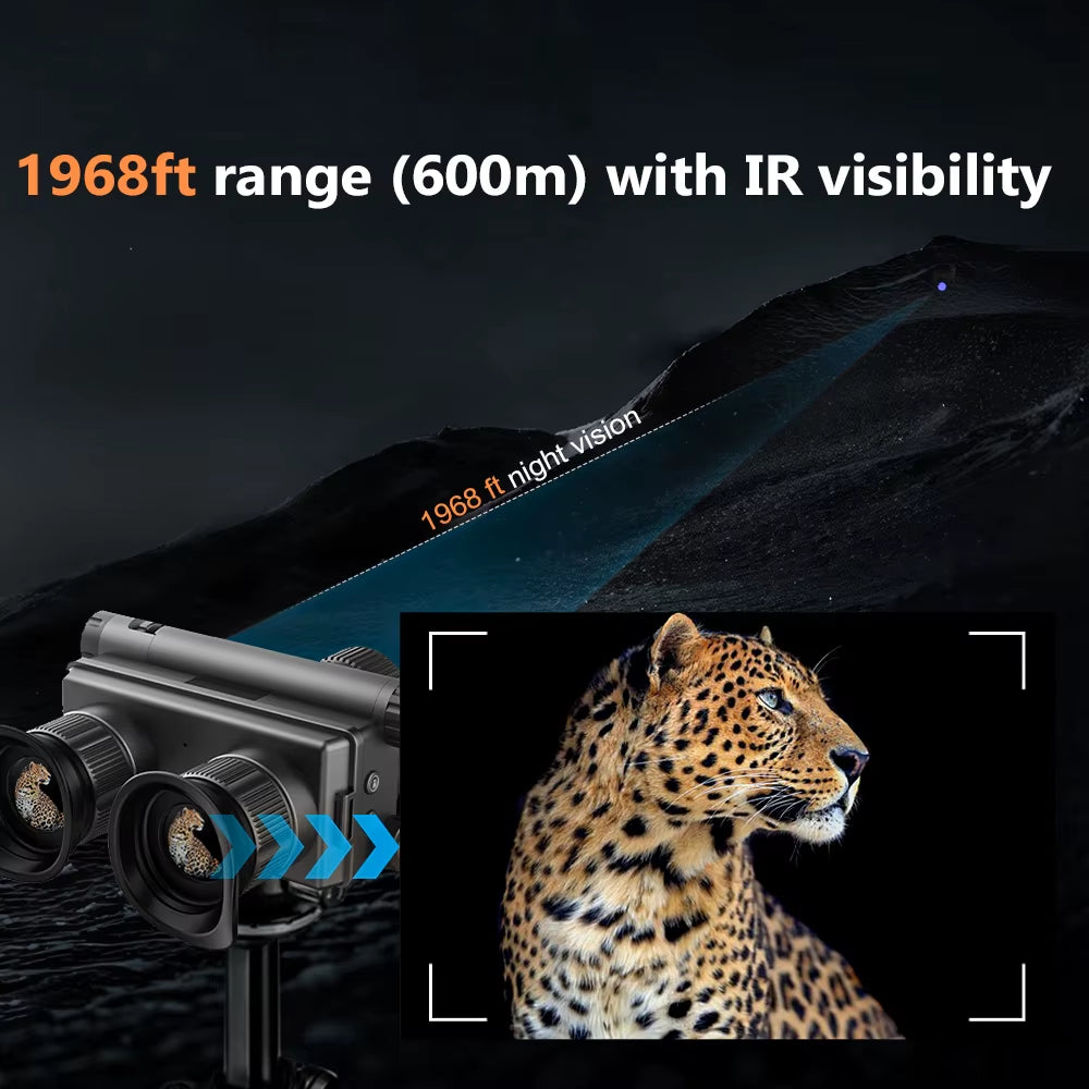 Experience Ultimate Vision: Z9157 4K UHD 40MP Tactical Night Vision Goggles with 8X Zoom for Hunting and Outdoor Adventures