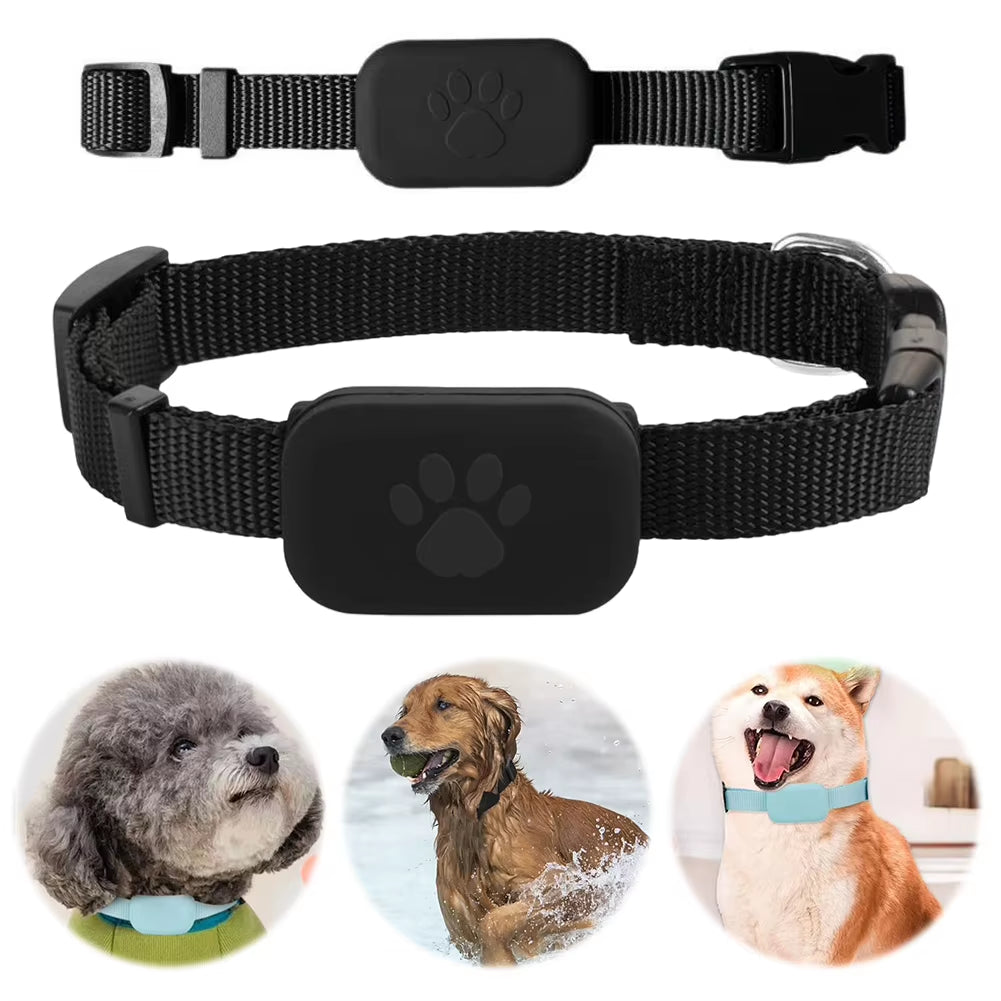 Keep Your Pets Safe with the Ultimate Waterproof GPS Tracker - Real-Time Location for Dogs & Cats with Adjustable Collar, Compatible with iOS/Android