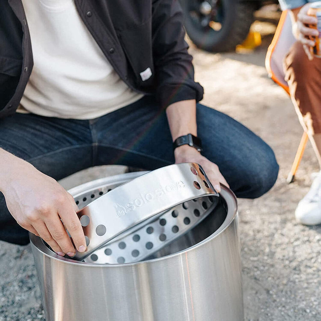 Elevate Your Outdoor Experience with the Ranger Stand - Durable 304 Stainless Steel Fire Pit Accessory for Safe and Stylish Use on Decks and Camping