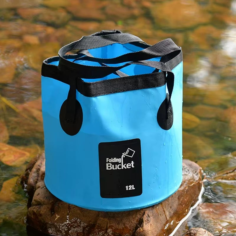 Discover the Ultimate 12/20L Foldable Waterproof Bucket for Outdoor Adventures and Easy Water Storage!