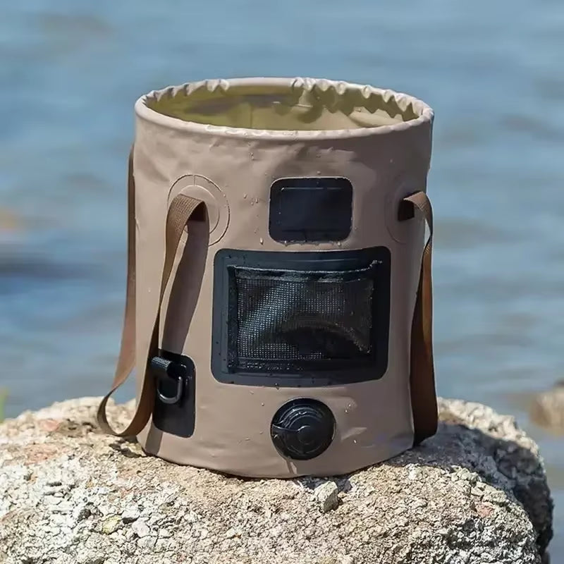 25L Waterproof Foldable Bucket - Your Ultimate Companion for Outdoor Adventures, Fishing Trips, and Water Storage Needs
