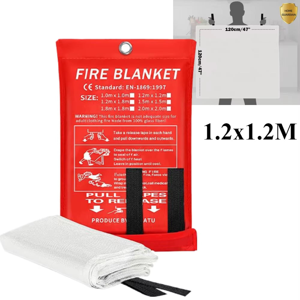 1/2Pc Fire Blanket Emergency Emergency Fire Retardant Blankets Fireproof Blanket Welding Blanket for Kitchen Fireplace Grill BBQ