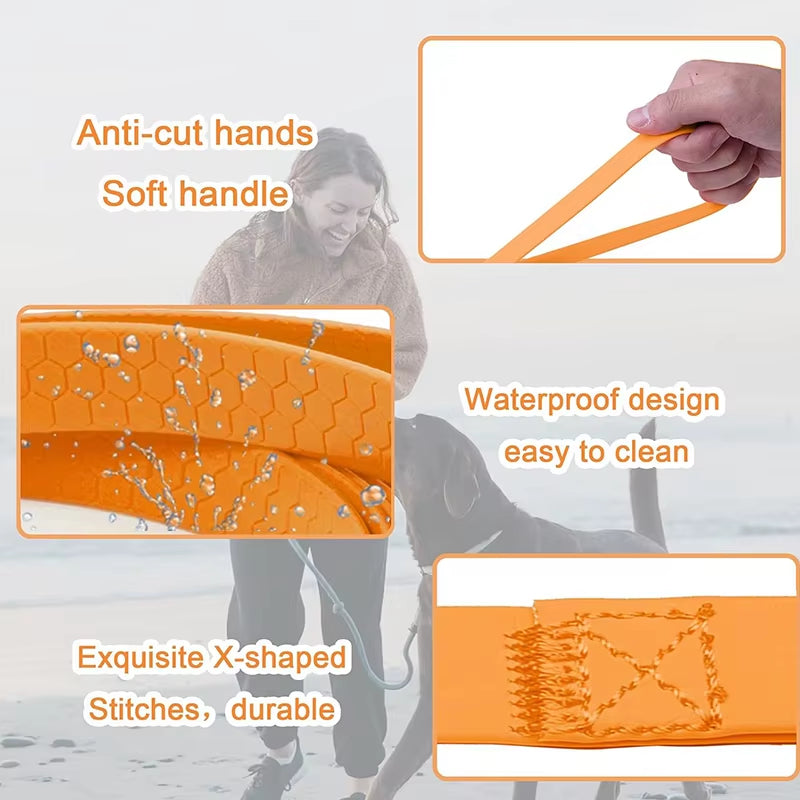Explore the Ultimate Premium Waterproof Dog Leash - Durable PVC, Easy to Clean, Perfect for All Dog Sizes and Adventures!