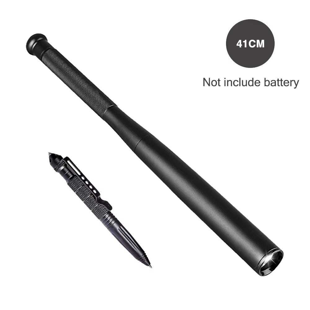 Self Defense Flashlight Stick LED Waterproof Baseball Bat Aluminium Alloy Torch for Emergency Self Defense anti Riot Equipment