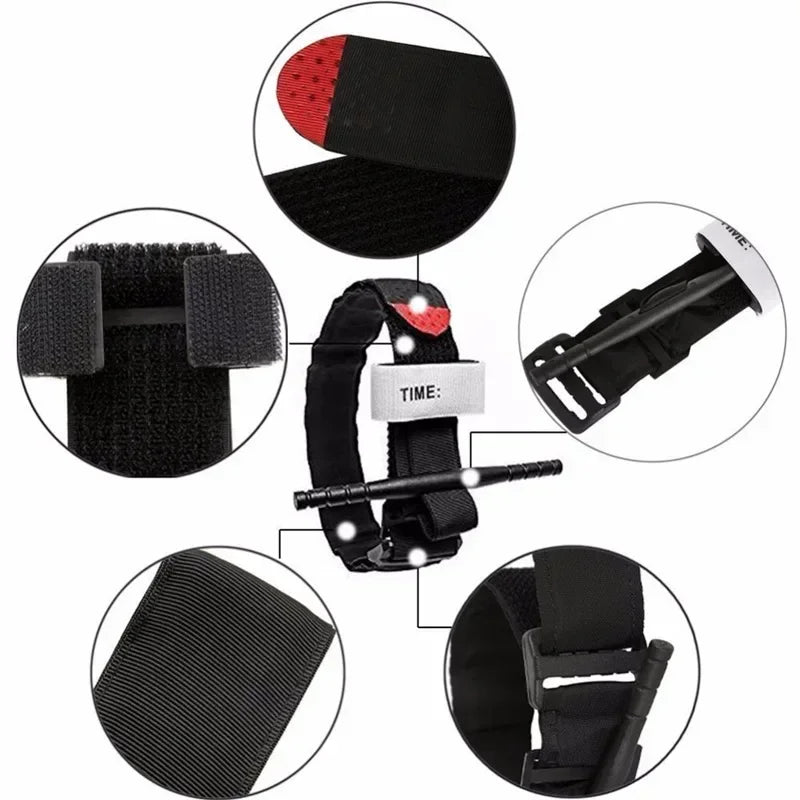 Essential Tactical First Aid Tourniquet for Outdoor Adventures - Portable Emergency Rescue Tool