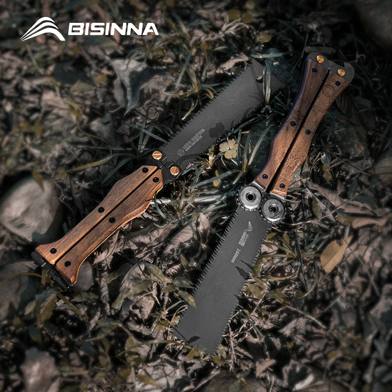 Experience the Ultimate Versatility with the BISINNA Double-Sided Folding Hand Saw - Your Go-To Tool for Camping, Gardening, and Woodworking!