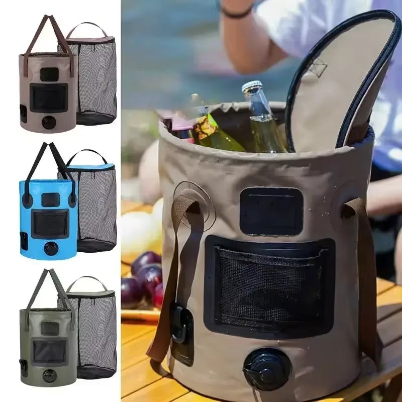 25L Waterproof Foldable Bucket - Your Ultimate Companion for Outdoor Adventures, Fishing Trips, and Water Storage Needs