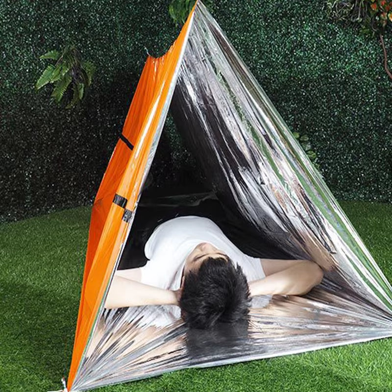 Emergency Survival Tent Shelter for 2 - Your Essential Outdoor Companion for Camping and Hiking Adventures