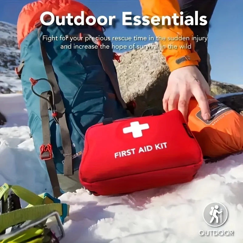 260-Piece Premium First Aid Kit - Comprehensive Emergency Supplies for Home, Outdoor Activities, and Camping Safety