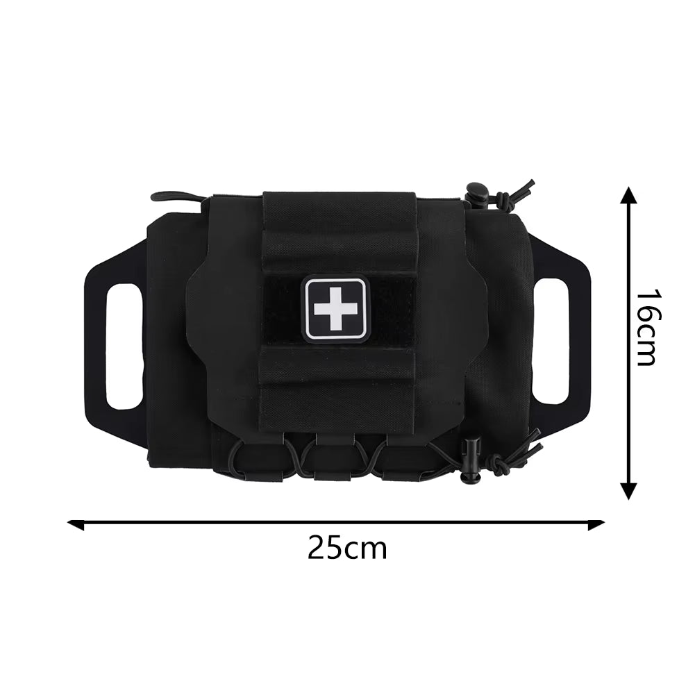 Molle Rapid Deploy First Aid Kit - Essential Survival Hunting Bag with Grip for Outdoor Adventures