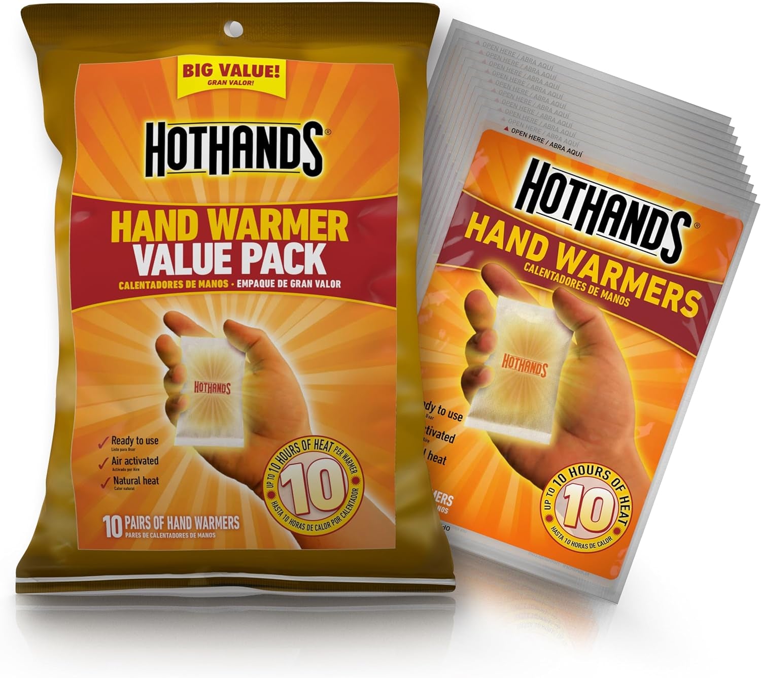 Stay Warm Anywhere: Hand Warmer Value Pack with 10 Hours of Comfort!