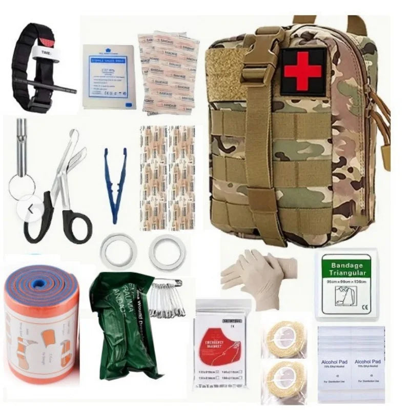 Ultimate Professional Outdoor Camping First Aid Kit Backpack - Your Essential Emergency Companion for Hiking, Camping, Boating, and Travel Adventures