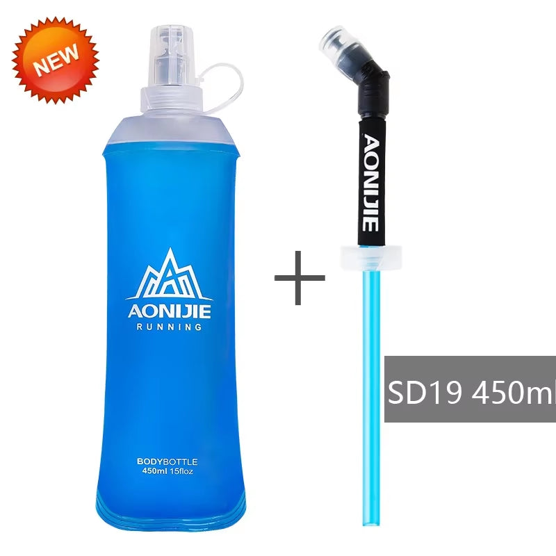 Stay Hydrated on the Go with AONIJIE SD09/SD10 Soft Flask Water Bottle - Lightweight, Collapsible and Perfect for Running, Hiking, and More!