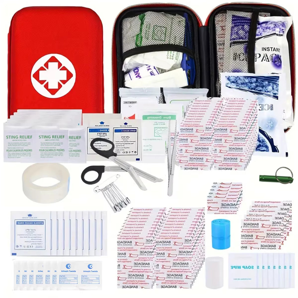 Ultimate First Aid Kit for Families and Businesses – Perfect for Travel, Camping, and Hiking Adventures!