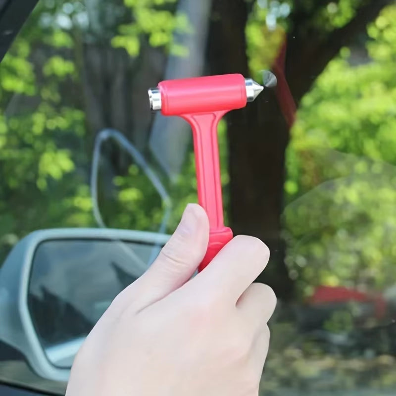 Essential Two-in-One Emergency Car Safety Hammer: Your Ultimate Glass Breaker and Seat Belt Cutter