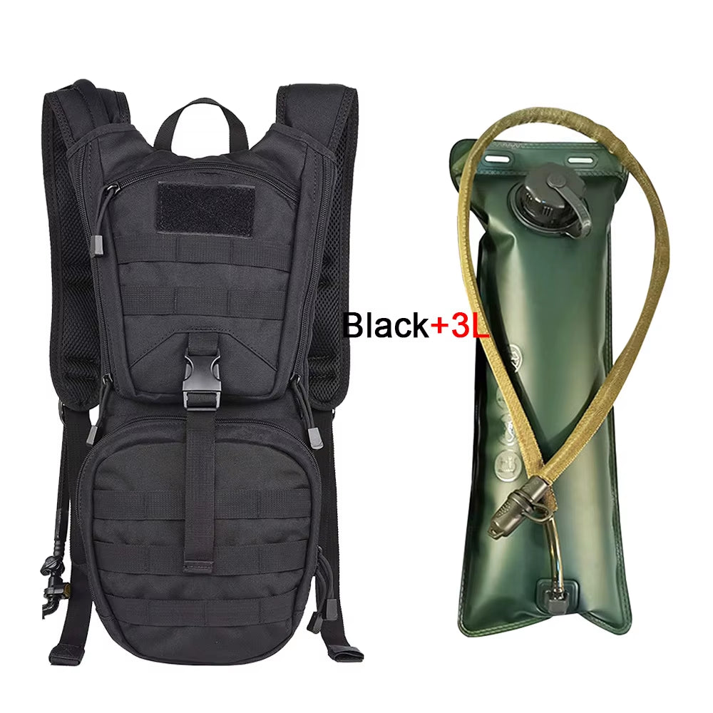 Ultimate Tactical Hydration Backpack with 2/3L Water Bag - Your Perfect Companion for Hiking, Cycling, and Climbing Adventures
