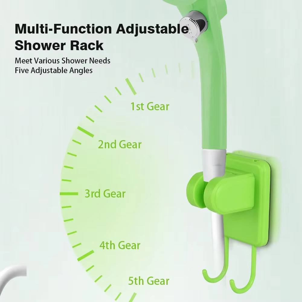 Revolutionary Portable Camping Shower Pump with Smart Digital Display - 6000mAh Adjustable Outdoor Shower Solution