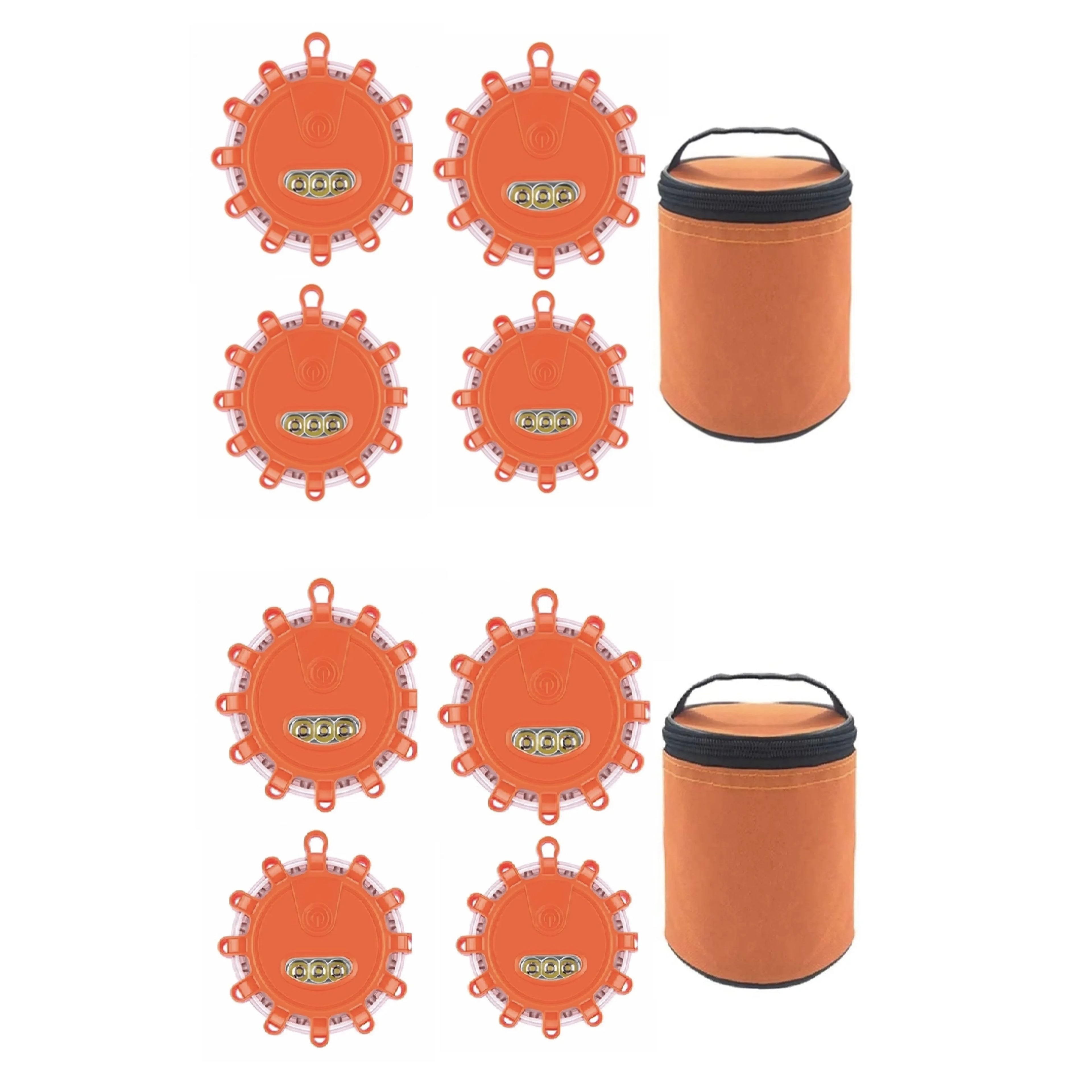 Stay Safe on the Road with Our USB Rechargeable LED Road Flares - Emergency Lights & Warning Beacons with Magnetic Base