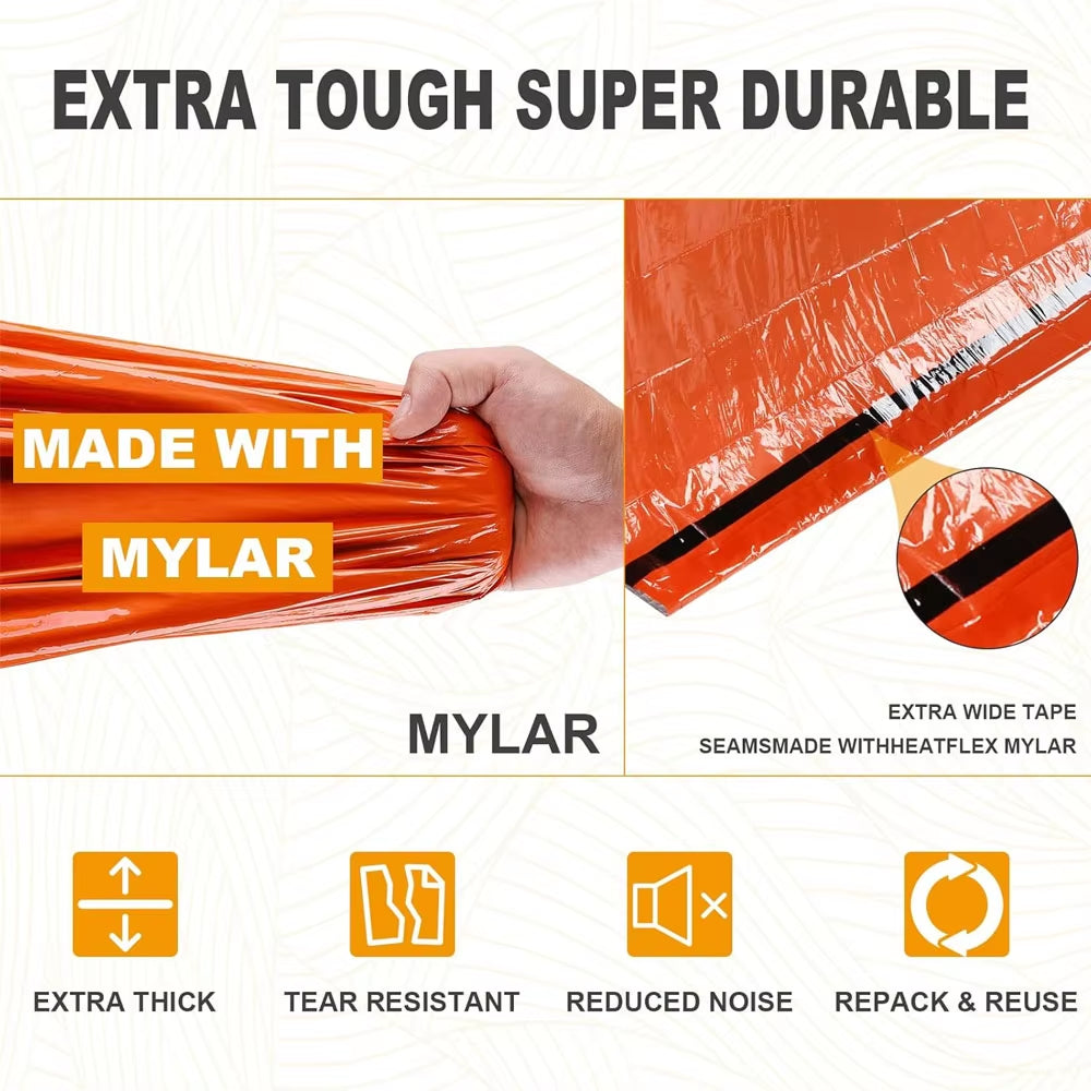 Ultimate 2-Person Waterproof Tube Tent - Essential Emergency Shelter for Hiking and Camping Adventures