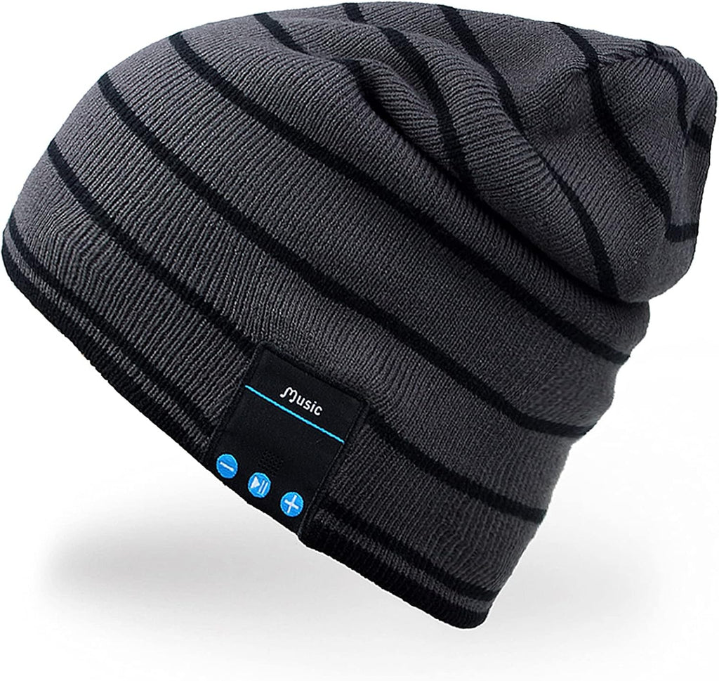 Stay Warm and Rock Your Tunes with the Ultimate Bluetooth Beanie Hat for Men and Women - Perfect Music Hat with Built-in Headphones!