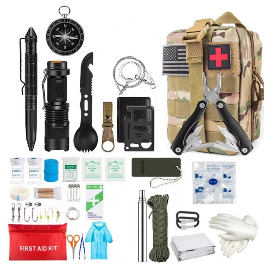 Ultimate Survival First Aid Kit - Complete Molle Outdoor Gear for Emergency Preparedness, Trauma Response & Adventure Needs