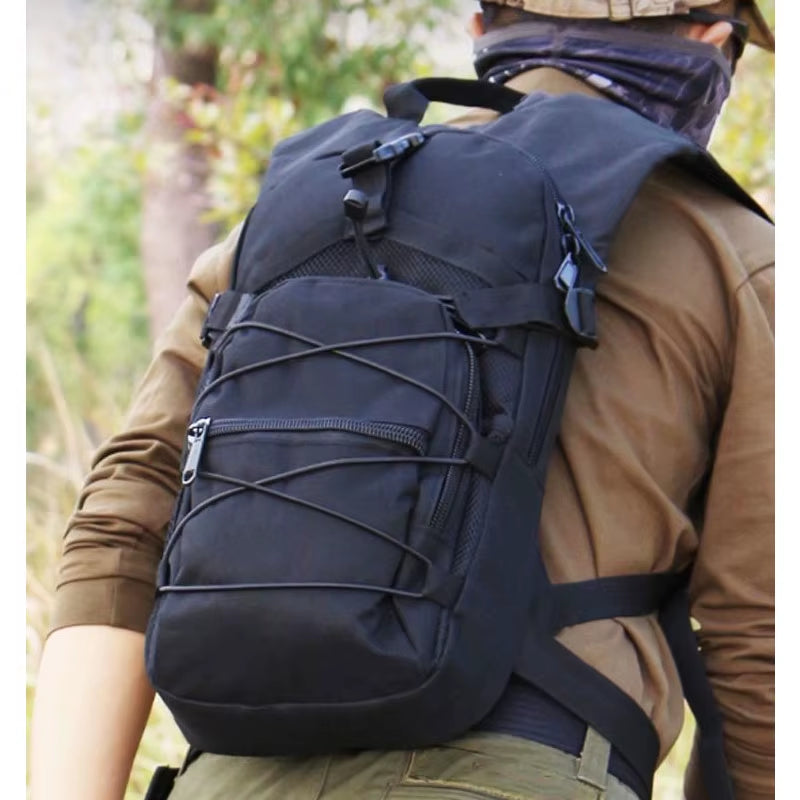 15L Molle Tactical Backpack - Versatile Outdoor Cycling, Hiking, and Camping Gear with Hydration System