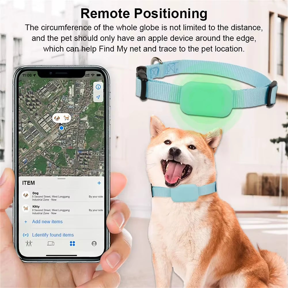 Keep Your Pets Safe with the Ultimate Waterproof GPS Tracker - Real-Time Location for Dogs & Cats with Adjustable Collar, Compatible with iOS/Android