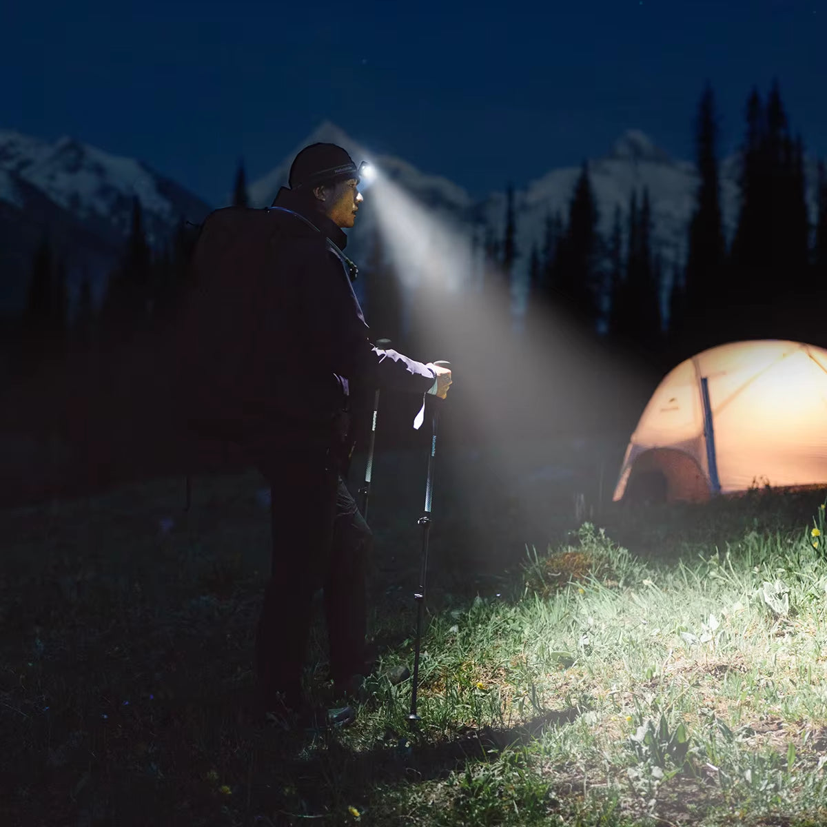 Illuminate Your Adventures: Star Island Max Rechargeable Waterproof Headlamp for Camping, Hiking, and Fishing