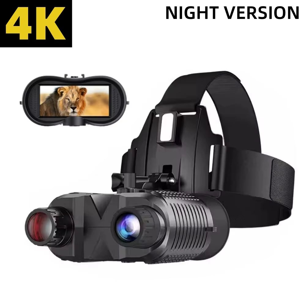 Experience the Night Like Never Before with 4K Night Vision Binoculars NV8160 - 8X Digital Zoom Tactical Goggles Perfect for Hunting and Outdoor Adventures