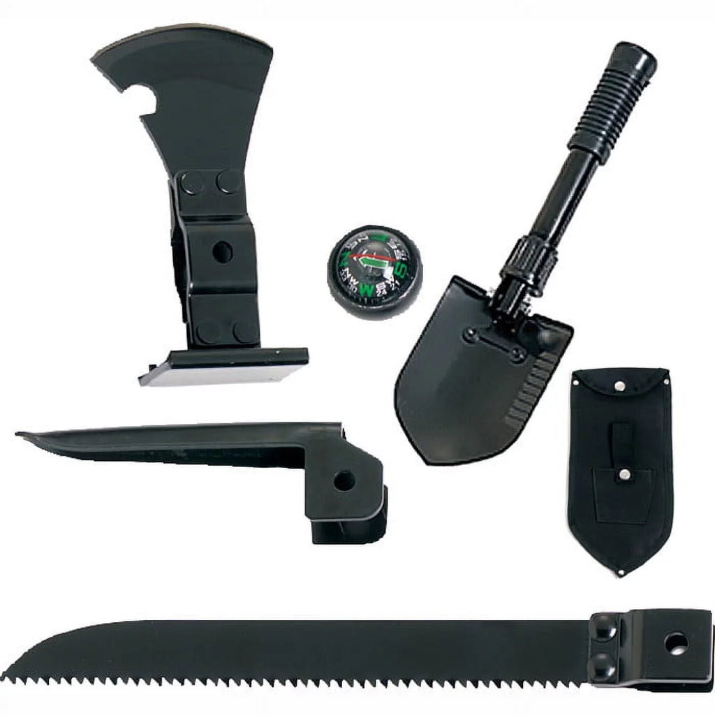 Ultimate 5-in-1 Multi-Purpose Camping Tool: Shovel, Hatchet, Saw & More!