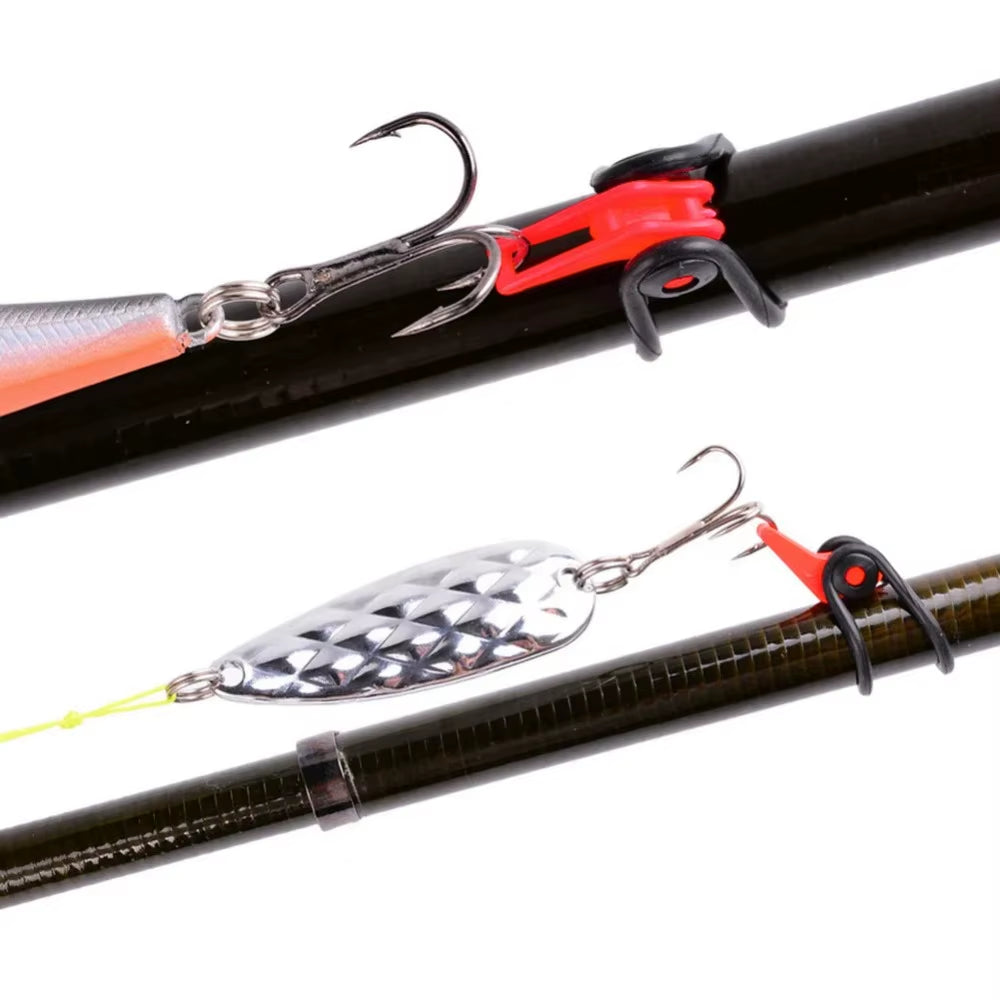 10-Pack Silicone Fishing Rod Hook Keepers - Keep Your Bait and Lures Secure for Effortless Fishing Adventures!