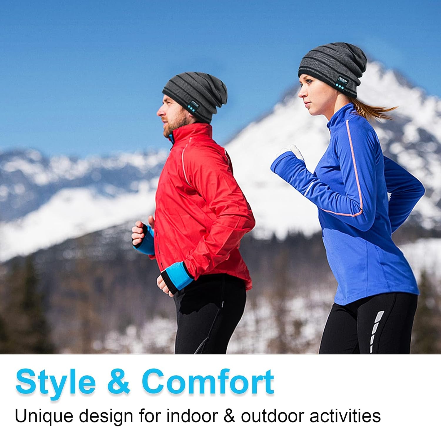 Stay Warm and Rock Your Tunes with the Ultimate Bluetooth Beanie Hat for Men and Women - Perfect Music Hat with Built-in Headphones!