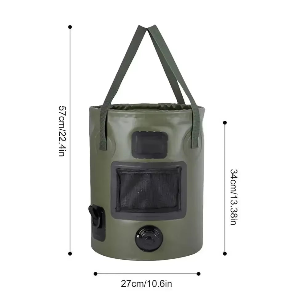 25L Waterproof Foldable Bucket - Your Ultimate Companion for Outdoor Adventures, Fishing Trips, and Water Storage Needs