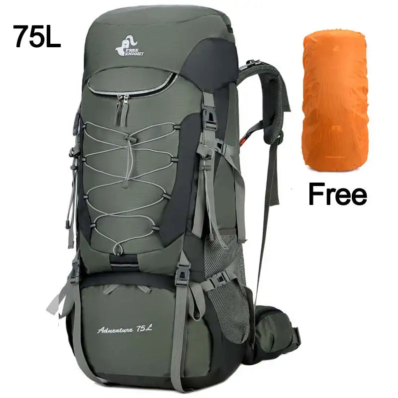 75L Versatile Outdoor Backpack with Free Rain Cover - Perfect for Camping, Climbing, and Trekking Adventures!