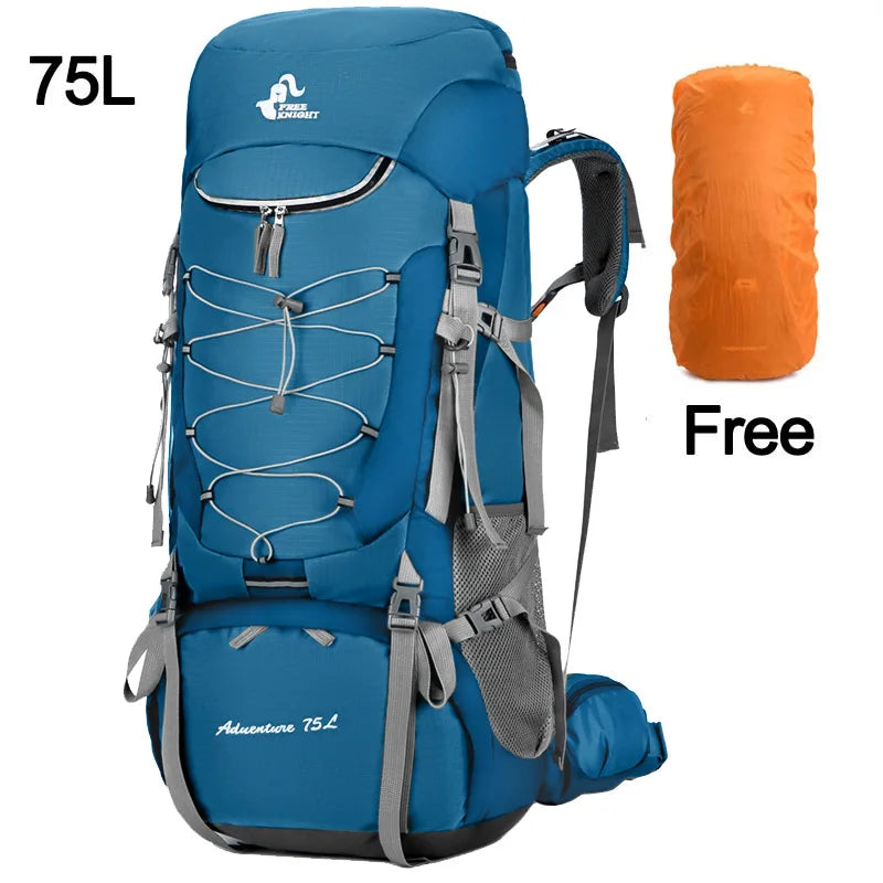 75L Versatile Outdoor Backpack with Free Rain Cover - Perfect for Camping, Climbing, and Trekking Adventures!