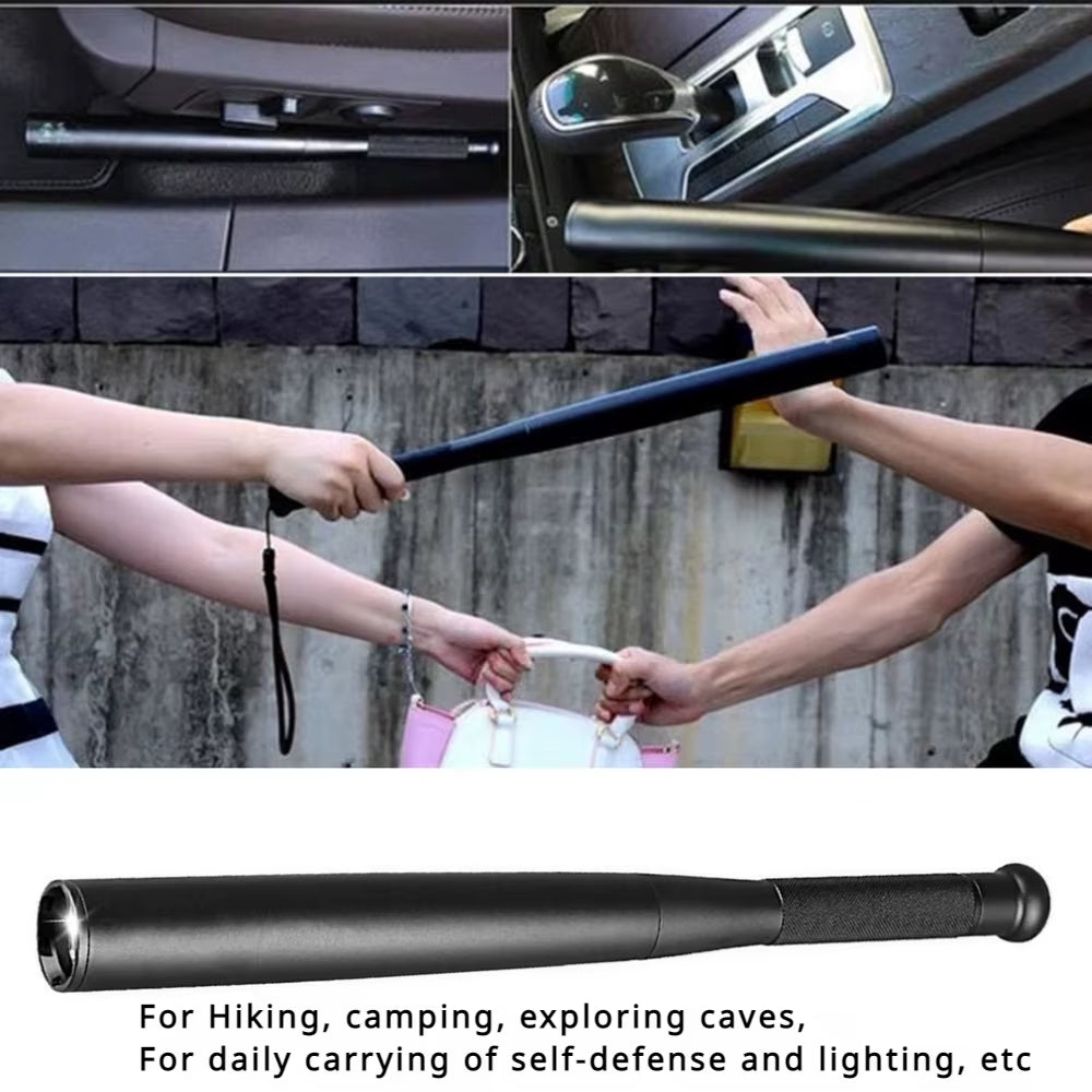 Self Defense Flashlight Stick LED Waterproof Baseball Bat Aluminium Alloy Torch for Emergency Self Defense anti Riot Equipment