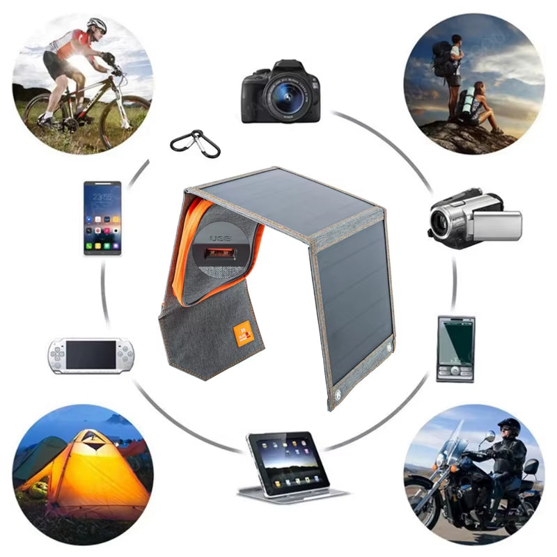 Unleash Your Adventure with High-Efficiency Portable Solar Panels - Waterproof 15W, 20W, and 30W Chargers for Phones & Power Banks!