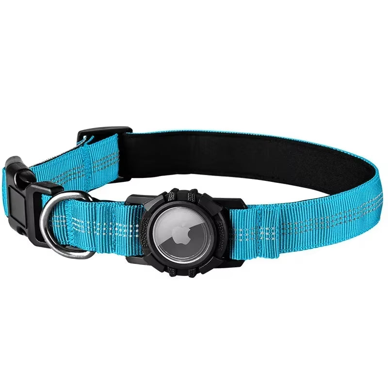 Reflective Waterproof Dog Collar with Airtag Locator - Anti-Loss Pet Safety Solution