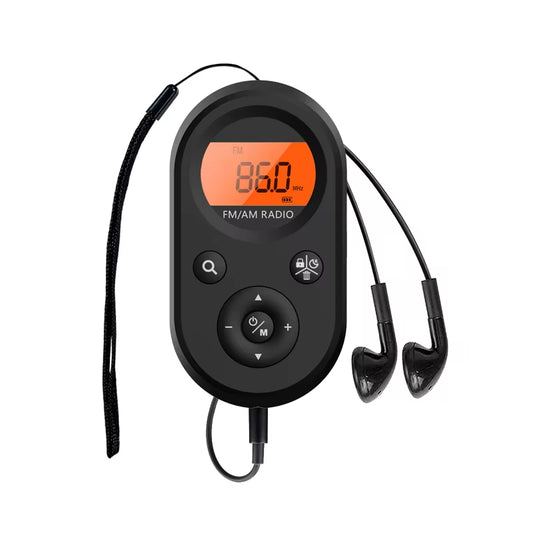 Discover the Ultimate Pocket Radio: AM/FM Portable, Rechargeable with Exceptional Reception and Bonus Stereo Headphones – Perfect for Outdoor Adventures!
