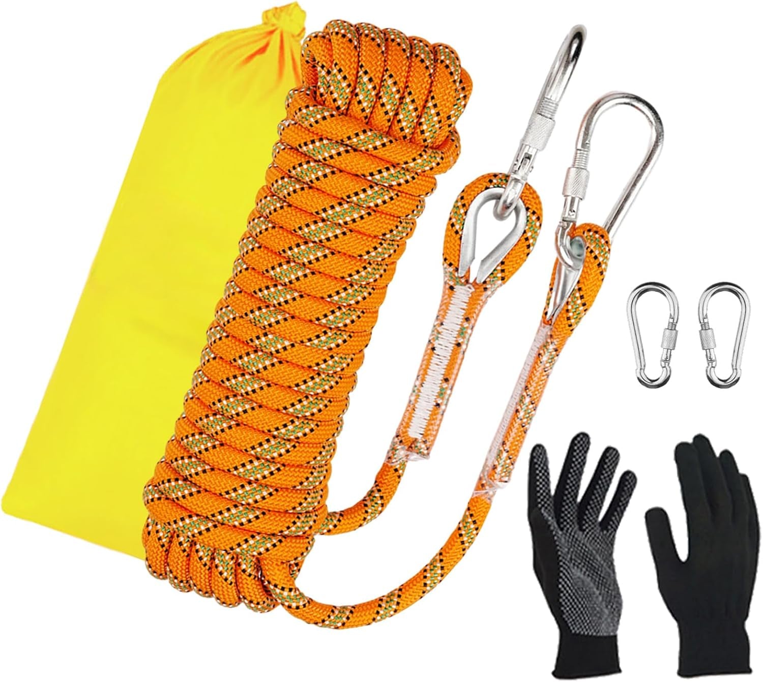 Heavy Duty 8Mm Static Climbing Rope - Perfect for Rock Climbing, Tree Climbing, Arborists, and Camping - Available in 10M, 20M, and 30M Lengths