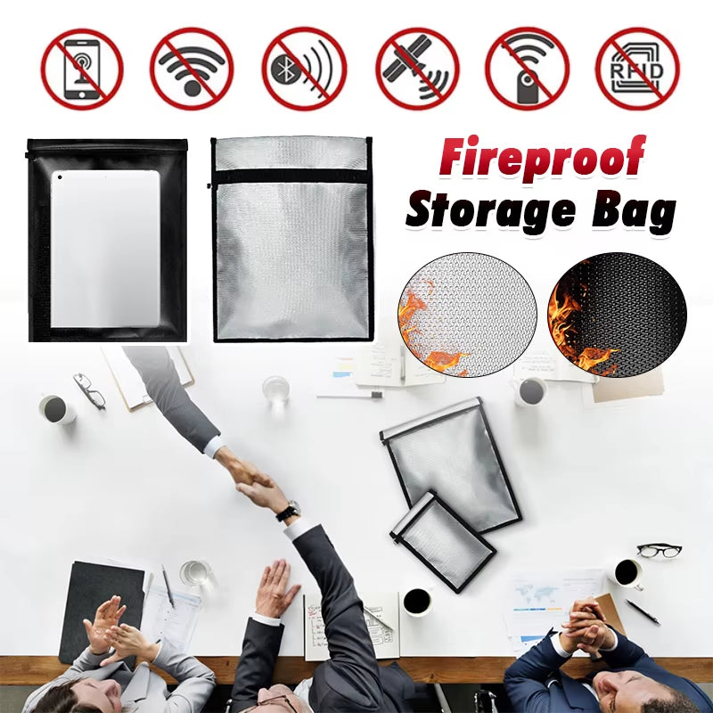 Ultimate Fireproof & Waterproof Faraday Bag: Your Essential Anti-Hacking Storage Solution for Laptops, Phones & Key Fobs