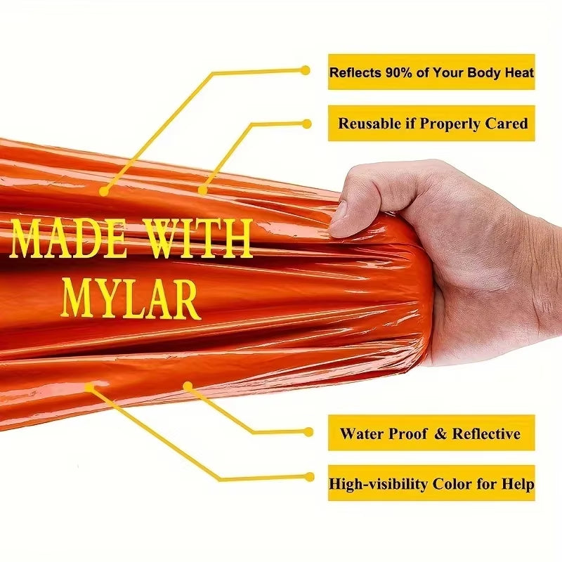 Emergency Sleeping Bag: Portable Insulated Survival Bag for Camping and Hiking Adventures