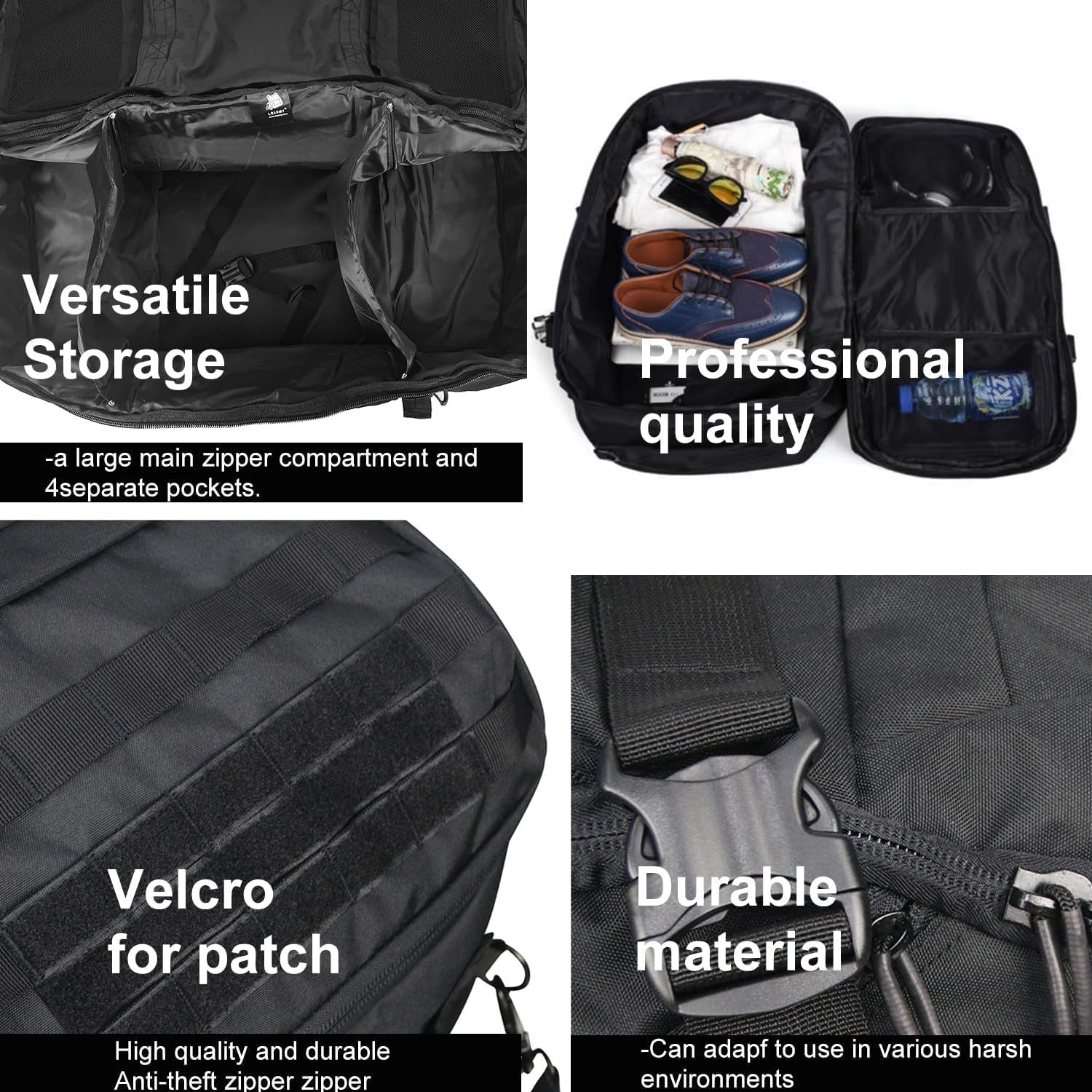 Ultimate 3-in-1 Military Backpack: Versatile Duffle Bag for Gym, Travel, and Deployment