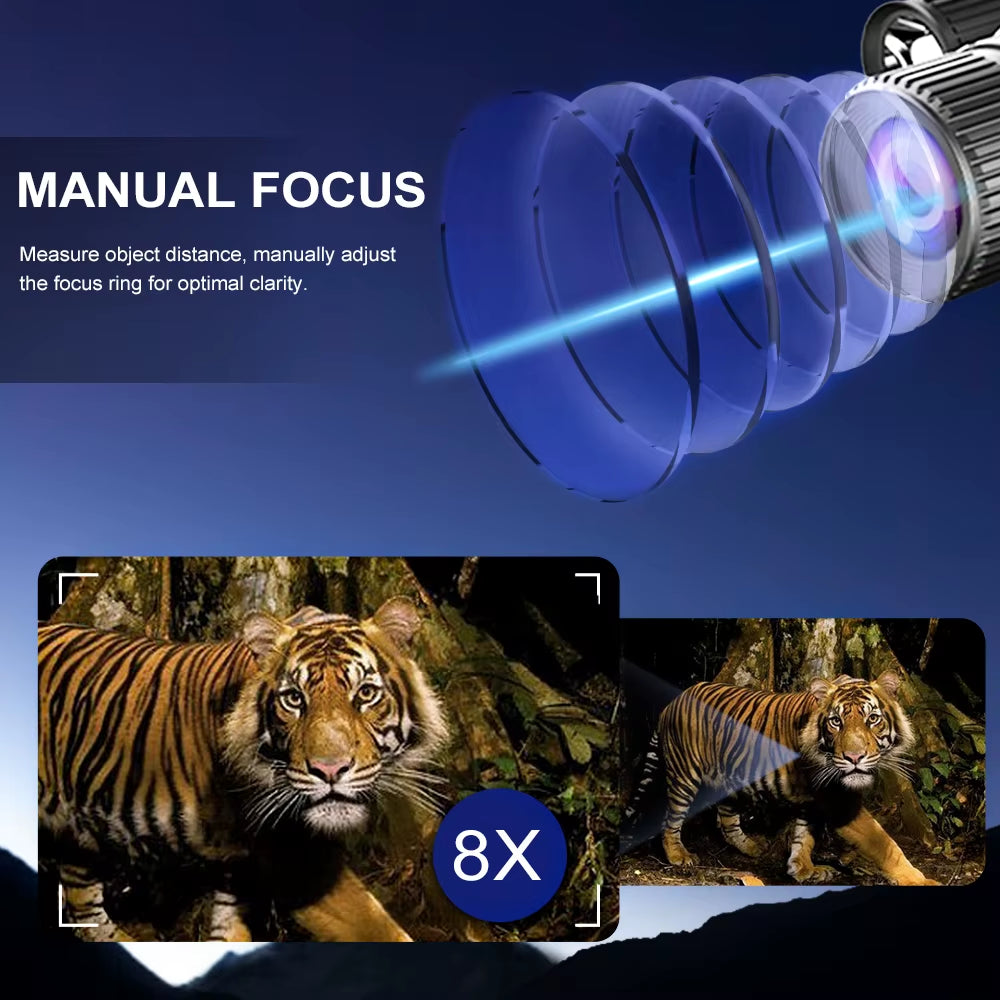 Experience Ultimate Vision: Z9157 4K UHD 40MP Tactical Night Vision Goggles with 8X Zoom for Hunting and Outdoor Adventures