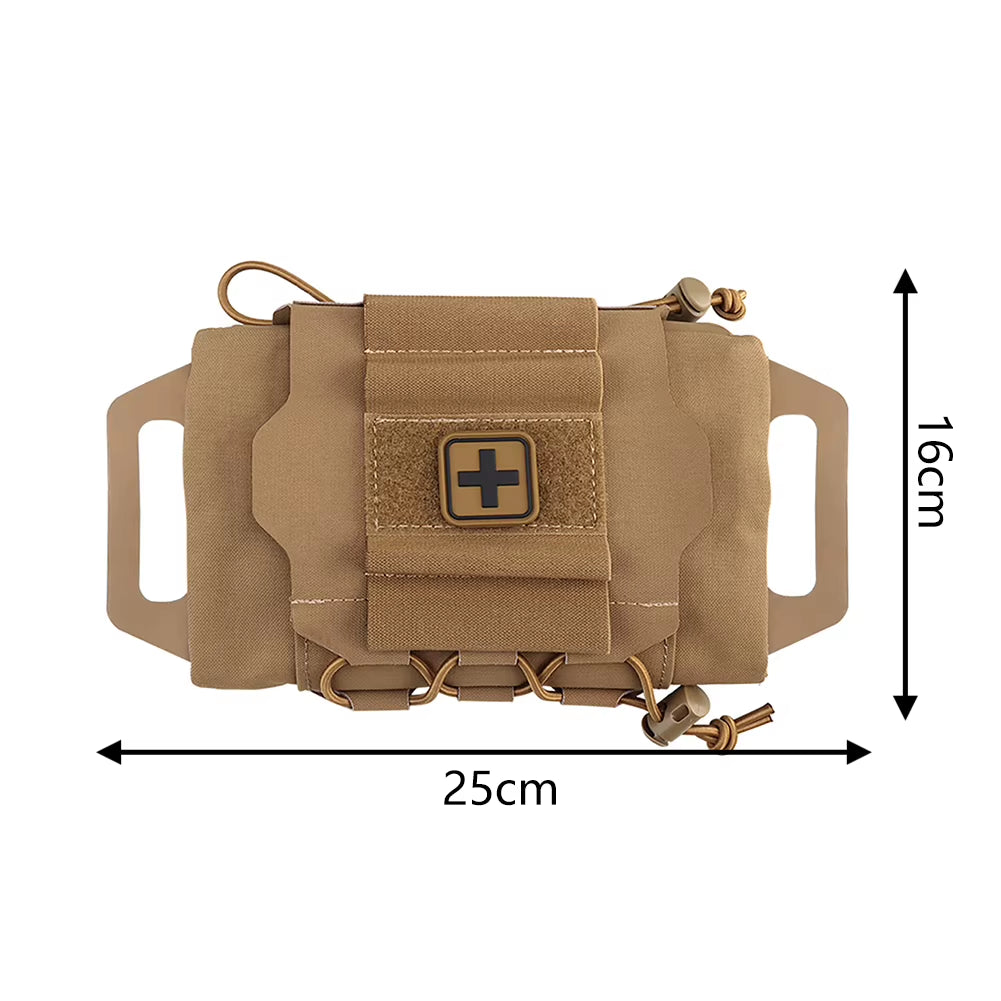 Molle Rapid Deploy First Aid Kit - Essential Survival Hunting Bag with Grip for Outdoor Adventures