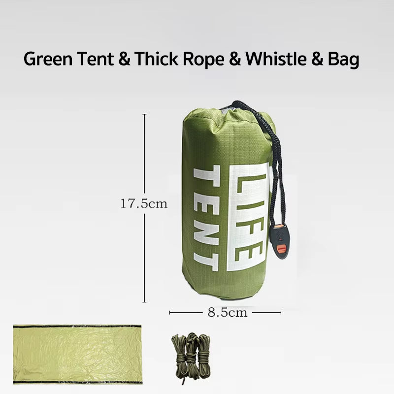 Emergency Survival Tent Shelter for 2 - Your Essential Outdoor Companion for Camping and Hiking Adventures