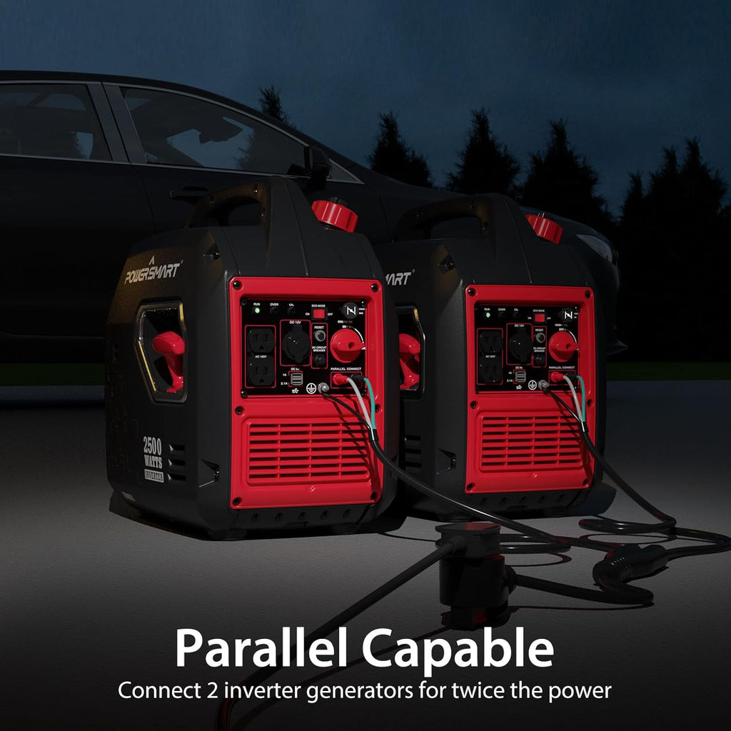 Experience the Power of the 2500-Watt Portable Gas Inverter Generator - Lightweight, Super Quiet, and Perfect for All Your Outdoor Adventures!