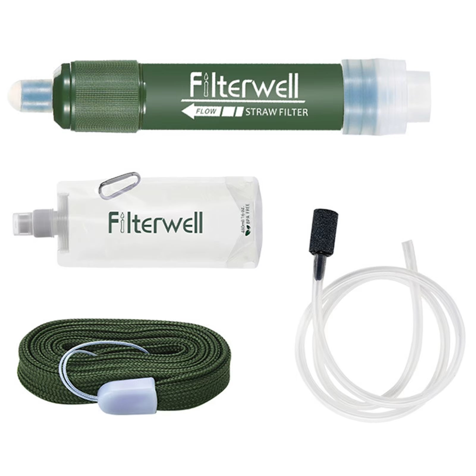 Ultimate Survival Water Filter - 0.01 Micron Personal Water Filter for Emergency Camping and Hiking Adventures