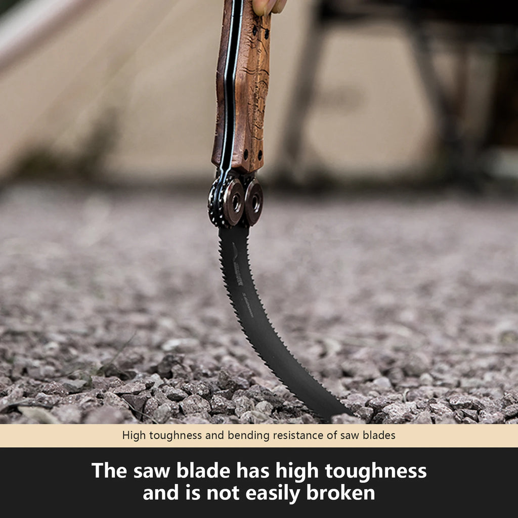 Experience the Ultimate Versatility with the BISINNA Double-Sided Folding Hand Saw - Your Go-To Tool for Camping, Gardening, and Woodworking!