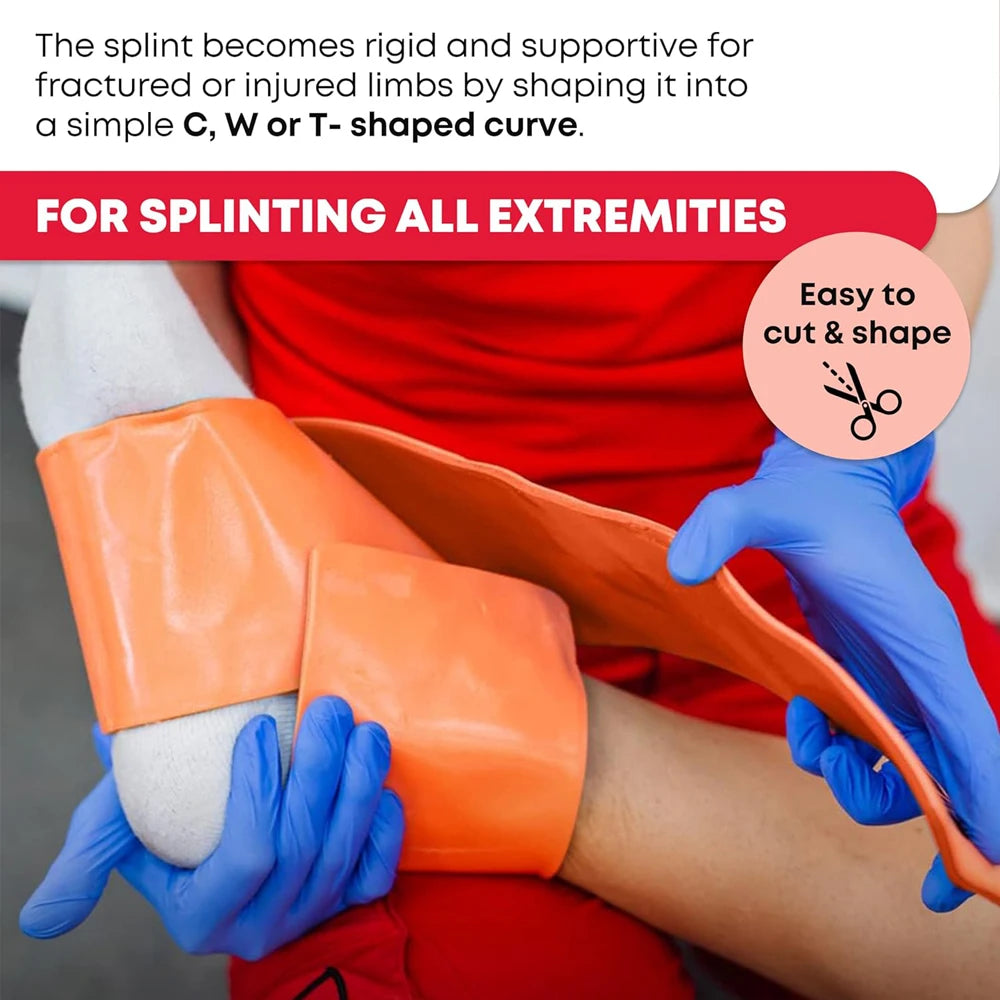 Versatile Aluminum First Aid Splint Roll - Essential Medical Polymer for Bone Stabilization in Emergencies and Outdoor Adventures
